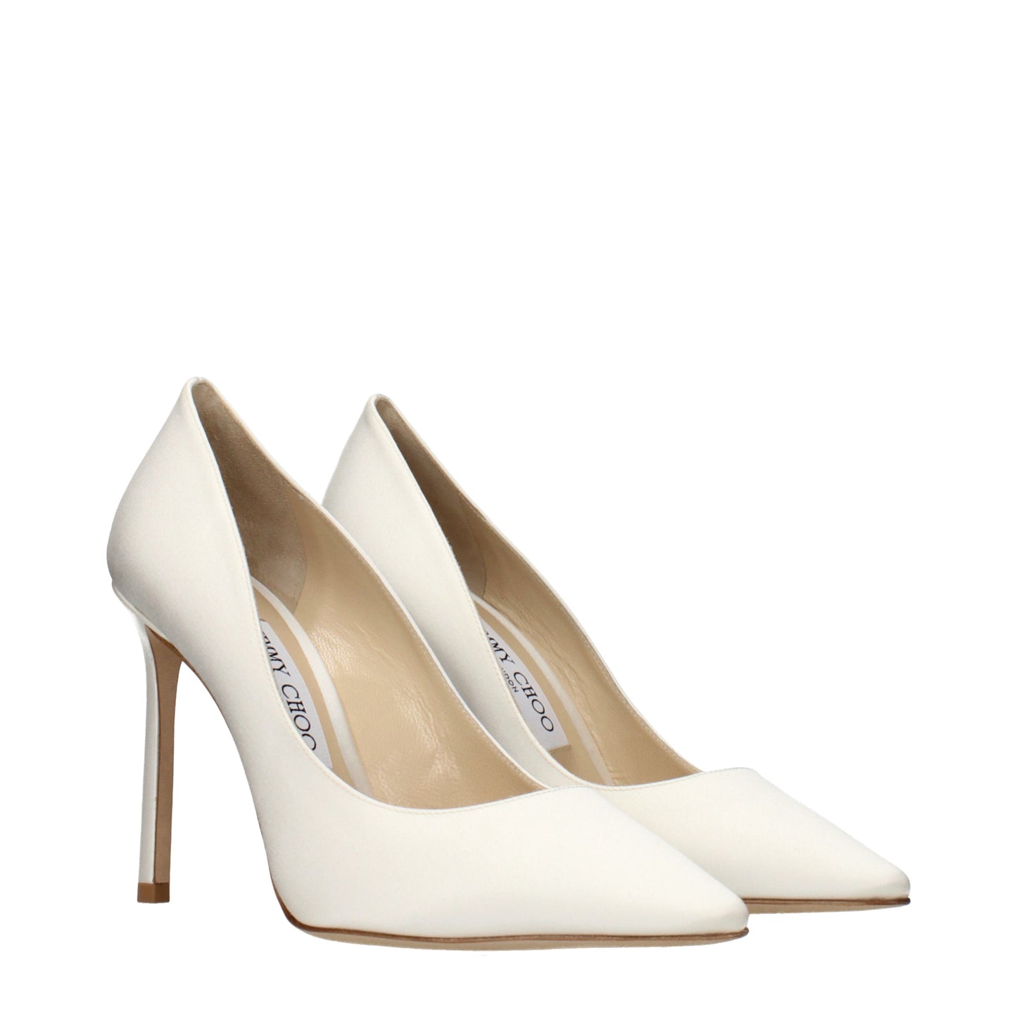 Jimmy Choo Pumps Women Satin Beige/Ivory