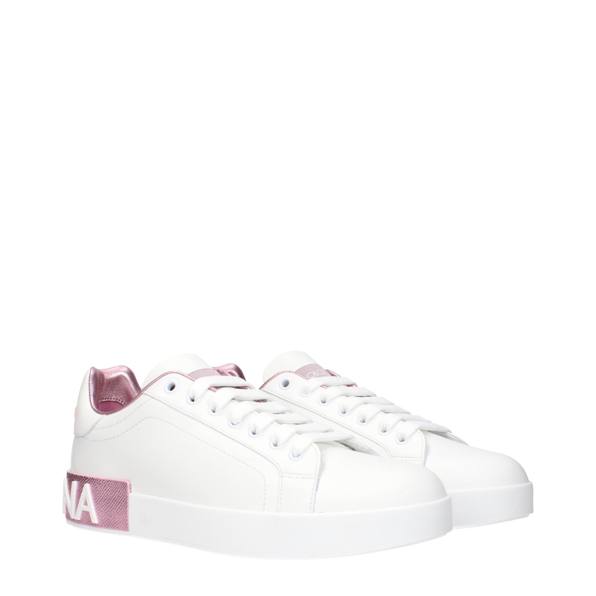 Dolce&Gabbana Sneakers Women Leather White/Pink