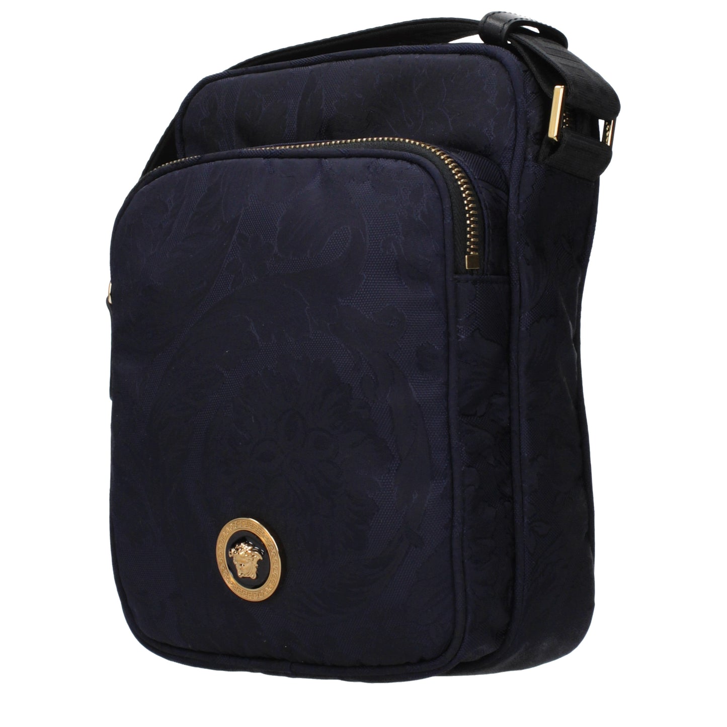 Versace Crossbody Bags Men Fabric  Blue/Blue Navy