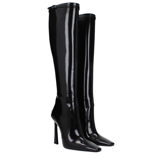 Saint Laurent Women's Boots in Leather Black