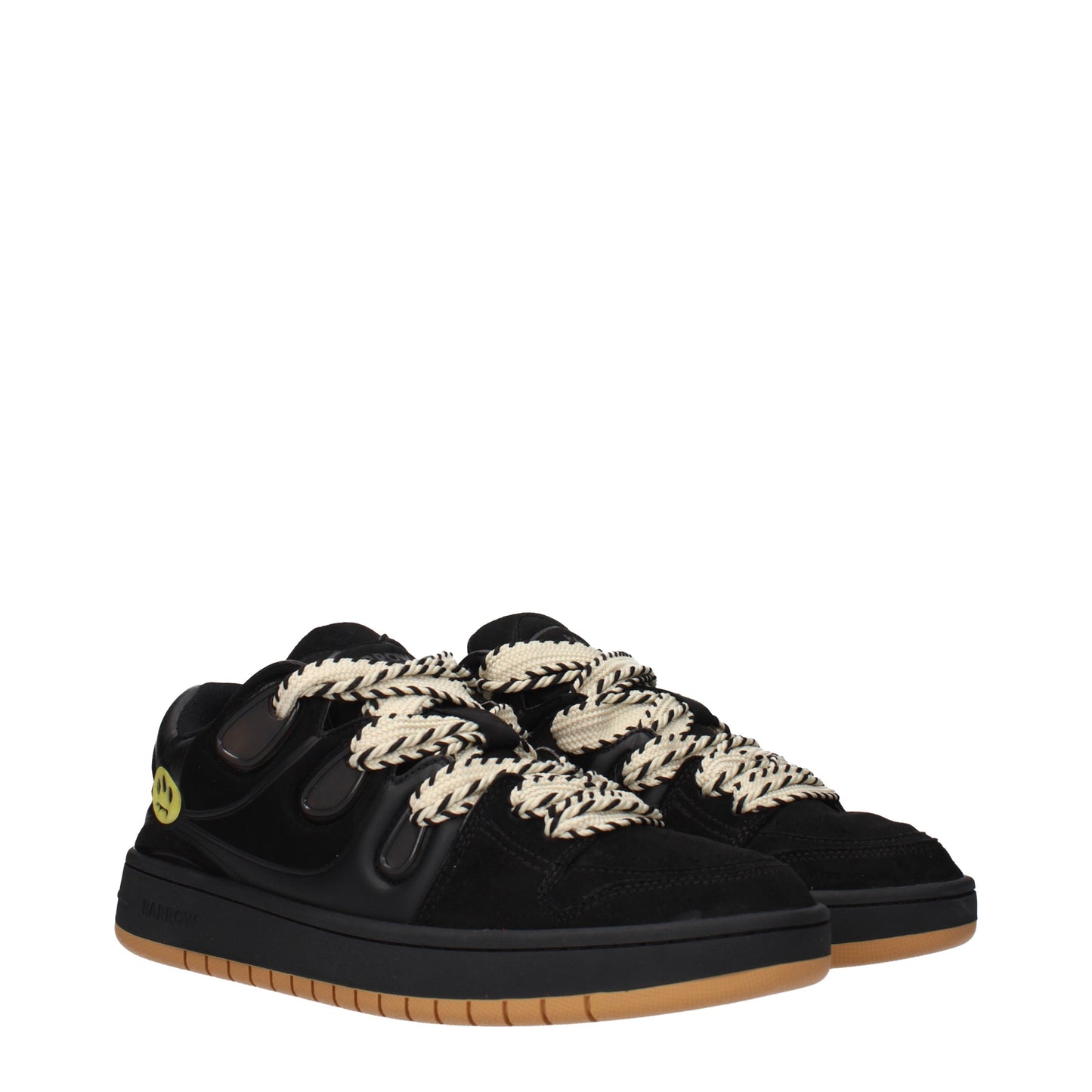 Barrow Sneakers Men Suede Black