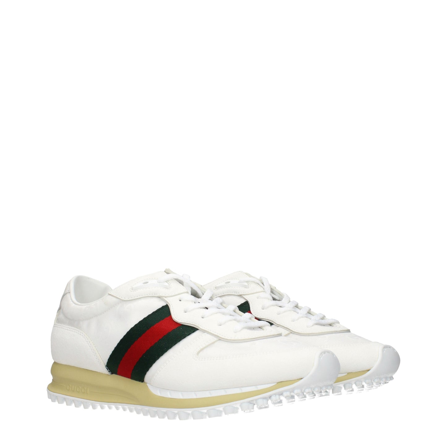 Gucci Sneakers Men Fabric  White