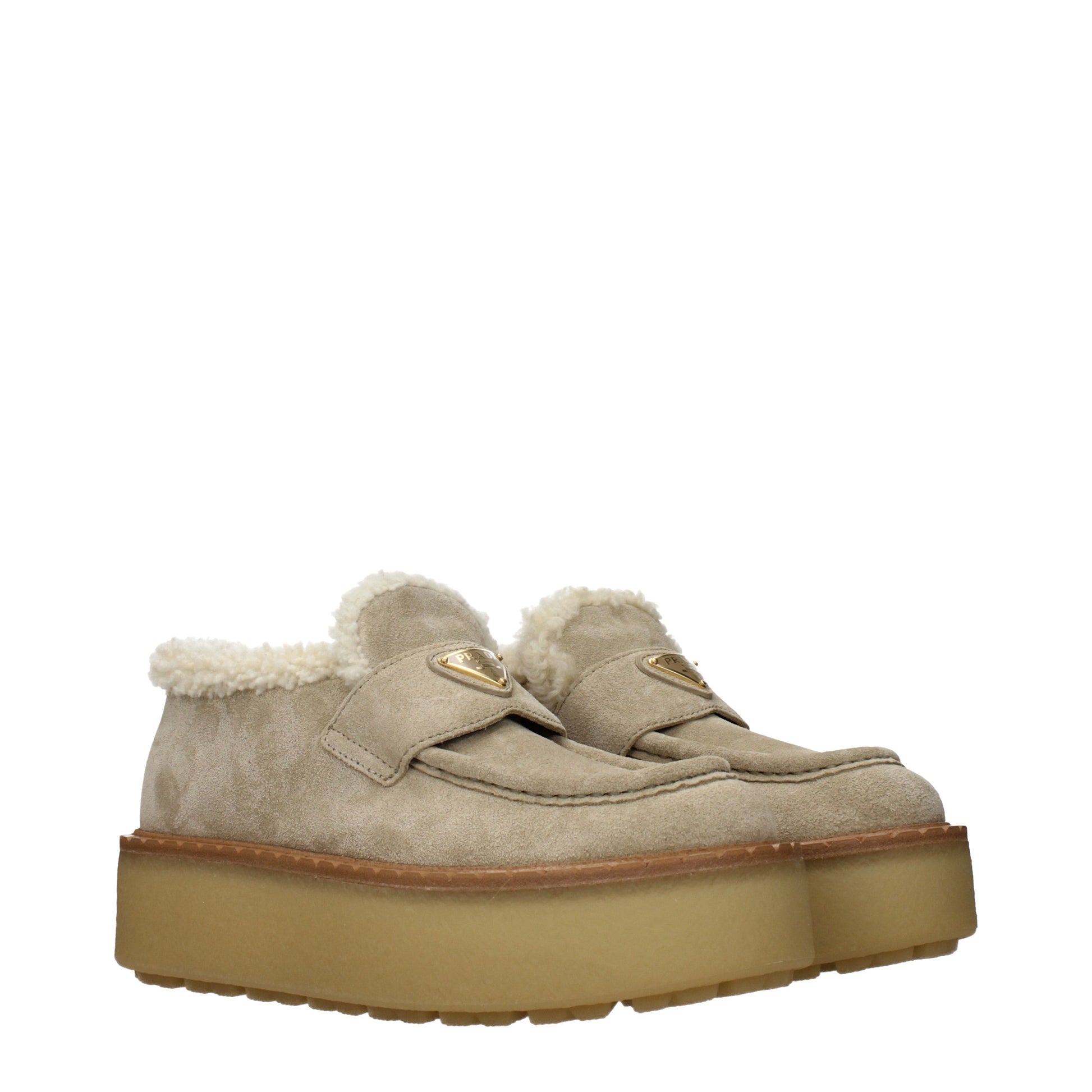 Prada Women's Loafers Suede