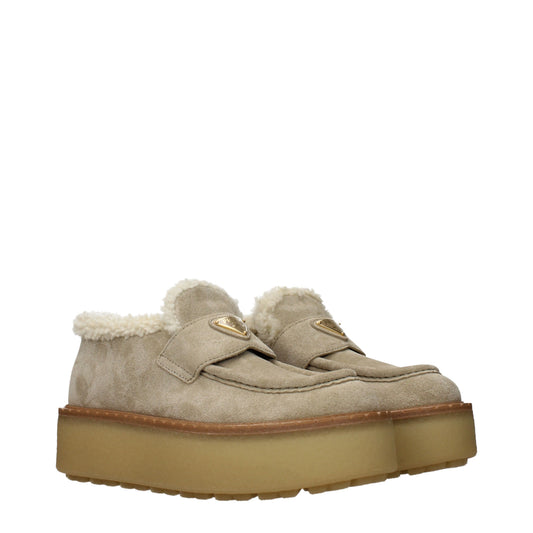 Prada Women's Loafers Suede