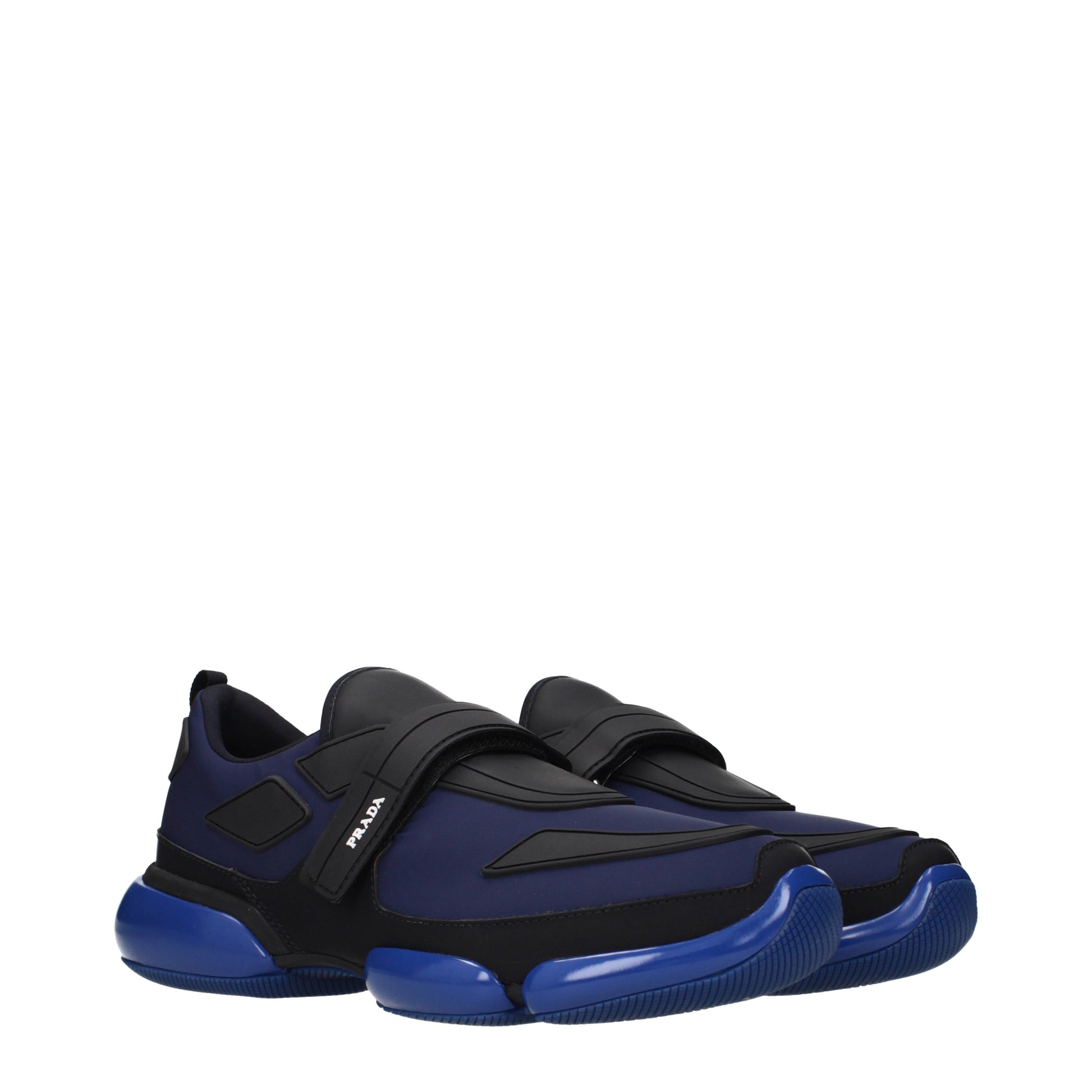 Prada Sneakers Men Fabric  Blue/Baltic