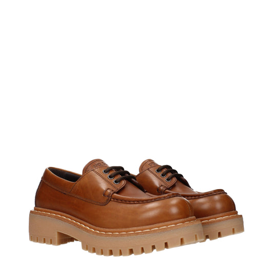 Prada Women's Lace up and Monkstrap Leather