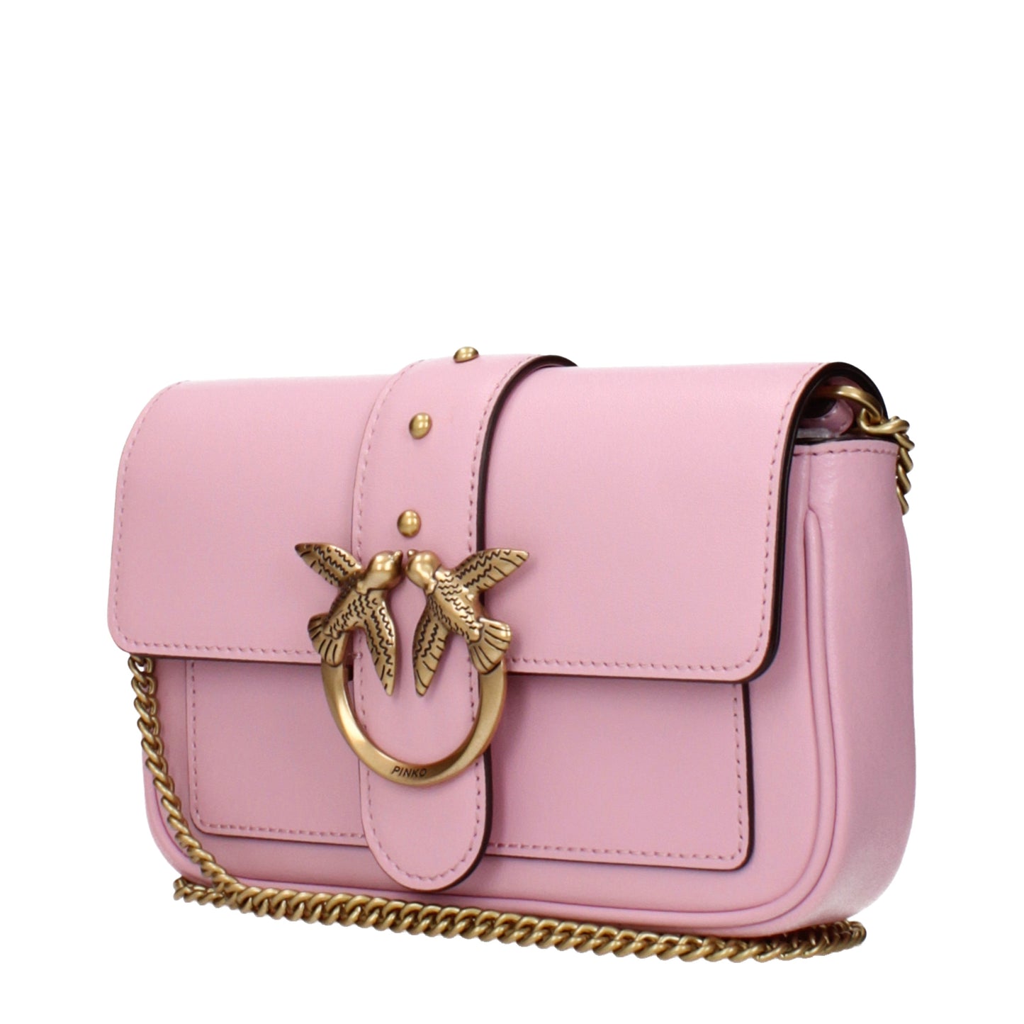 Pinko Crossbody Bags Women Leather Pink