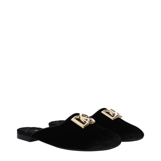 Dolce&Gabbana Women's Slippers and Clogs Velvet
