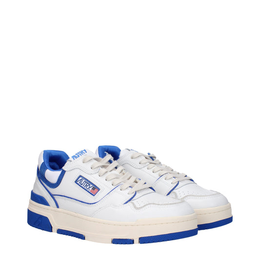 Autry Men's Sneakers in Leather White/Blue