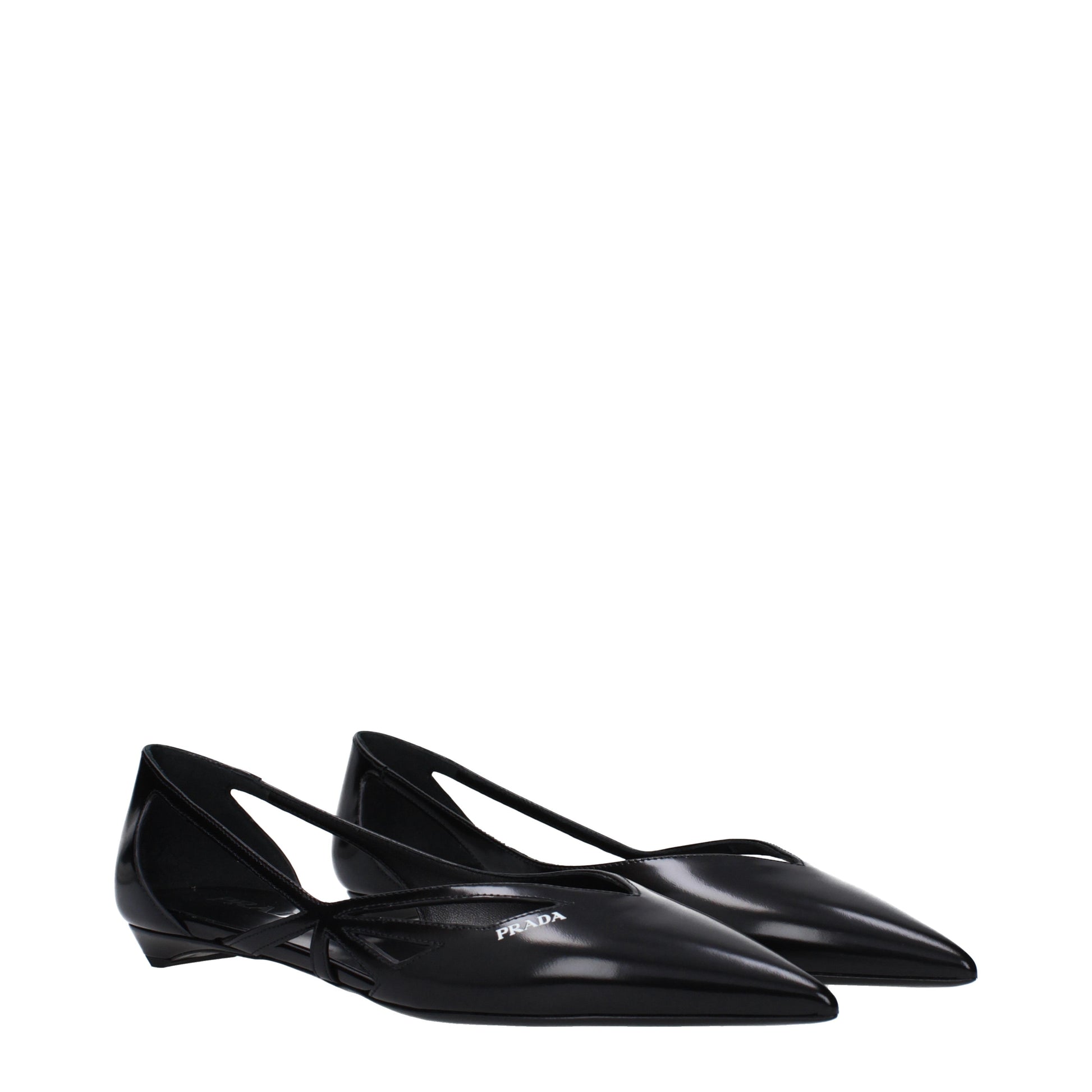 Prada Women's Ballet Flats Leather