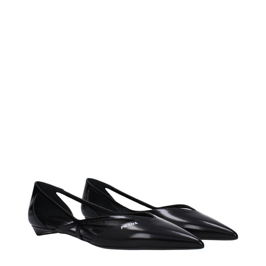 Prada Women's Ballet Flats Leather