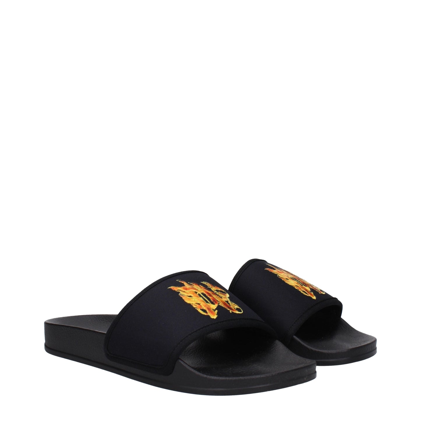 Palm Angels Sandals & Slippers Men Fabric  Black