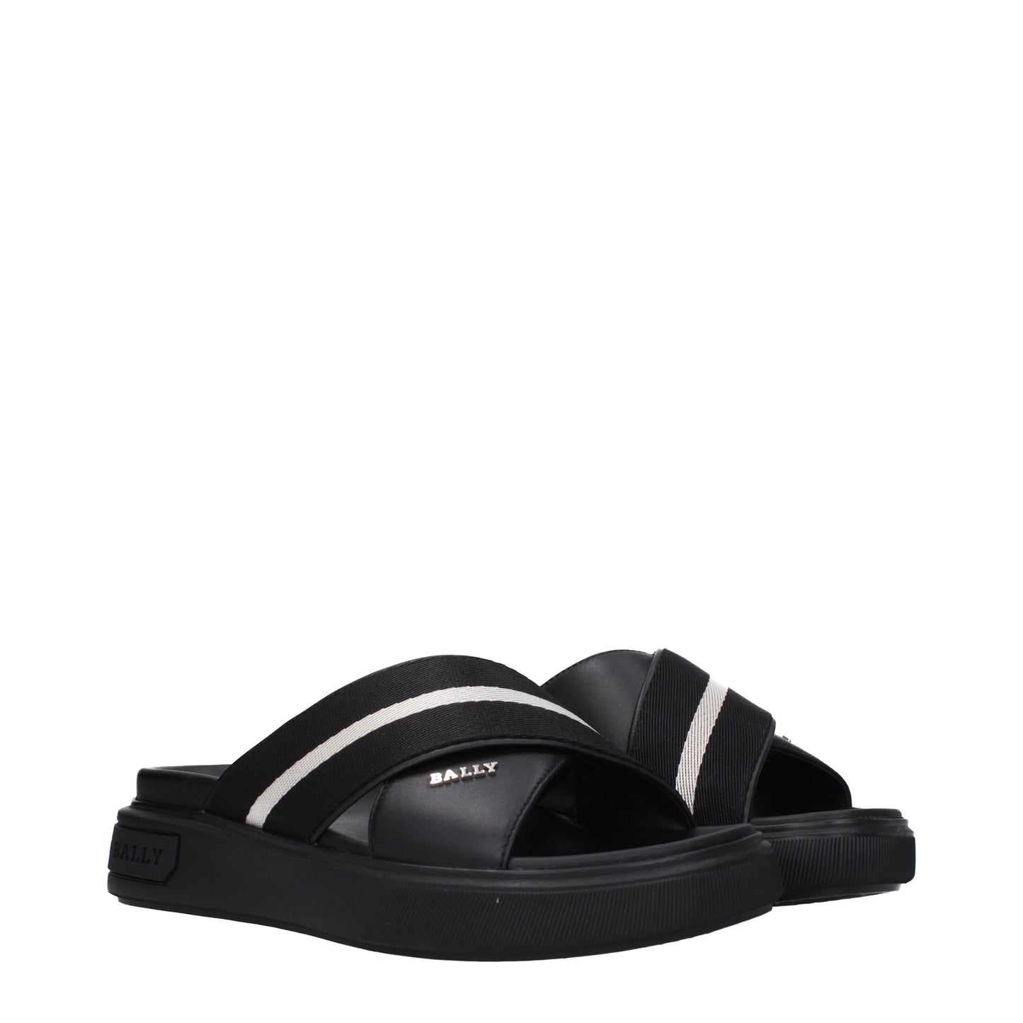 Bally Sandals & Slippers Men Leather Black/Black