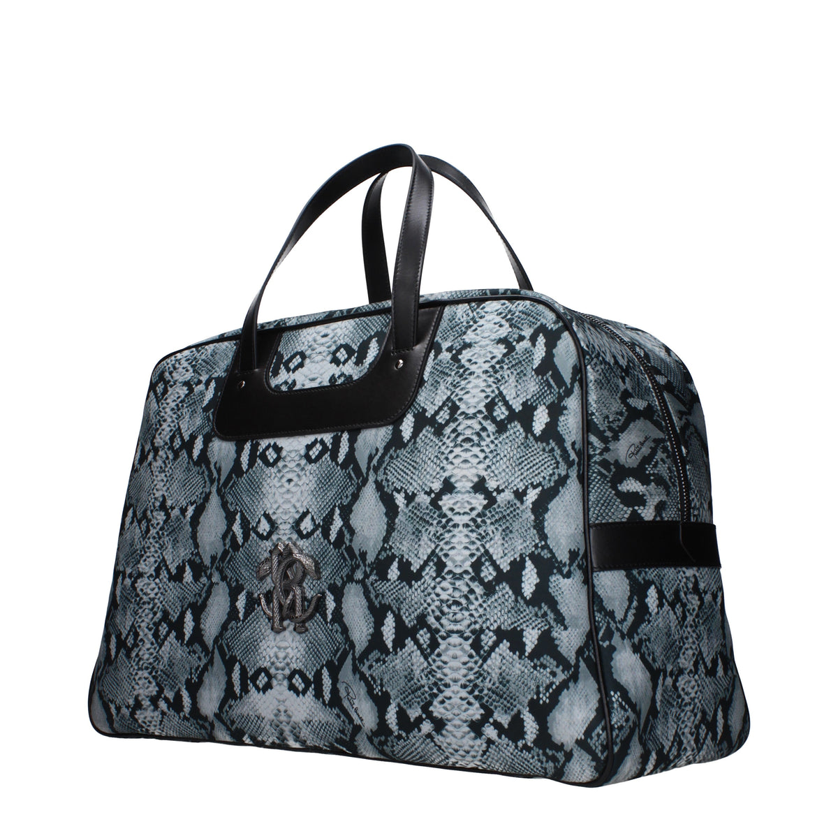 Roberto Cavalli Travel Bags Men Fabric  Gray