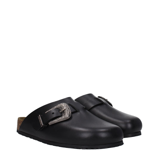 Saint Laurent Sandals & Slippers Men Leather Black