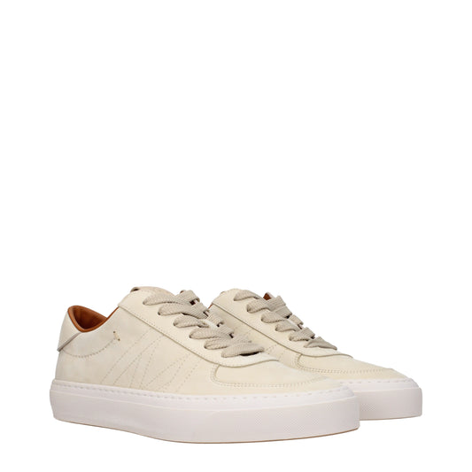 Moncler Men's Sneakers in Suede Beige