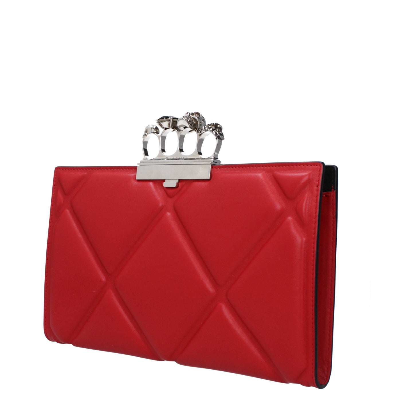 Alexander McQueen Clutches Women Leather Red