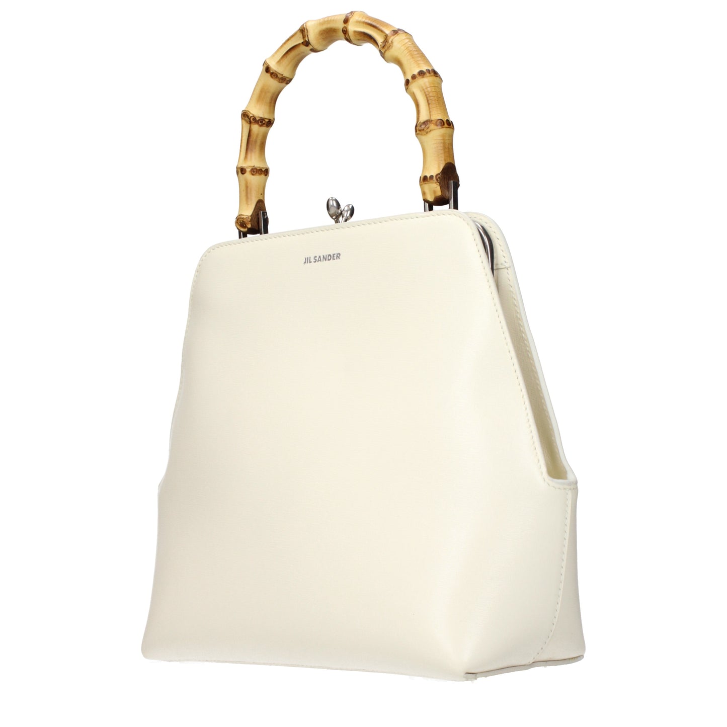 Jil Sander Handbags Women Leather Beige/Eggshell