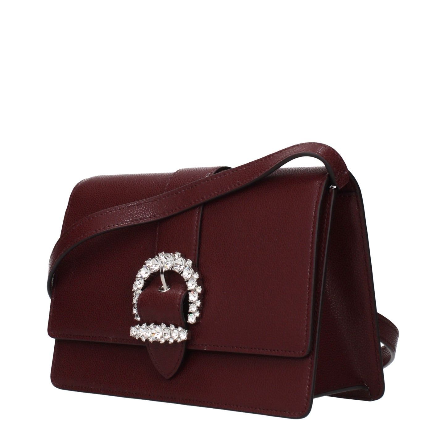 Jimmy Choo Crossbody Bags Women Leather Red/Burgundy