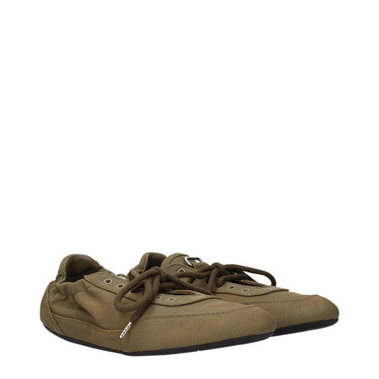 Prada Sneakers Women Fabric  Green/Military Green