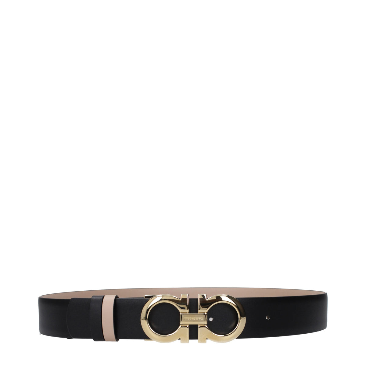 Ferragamo Belts Women Leather Beige/Black