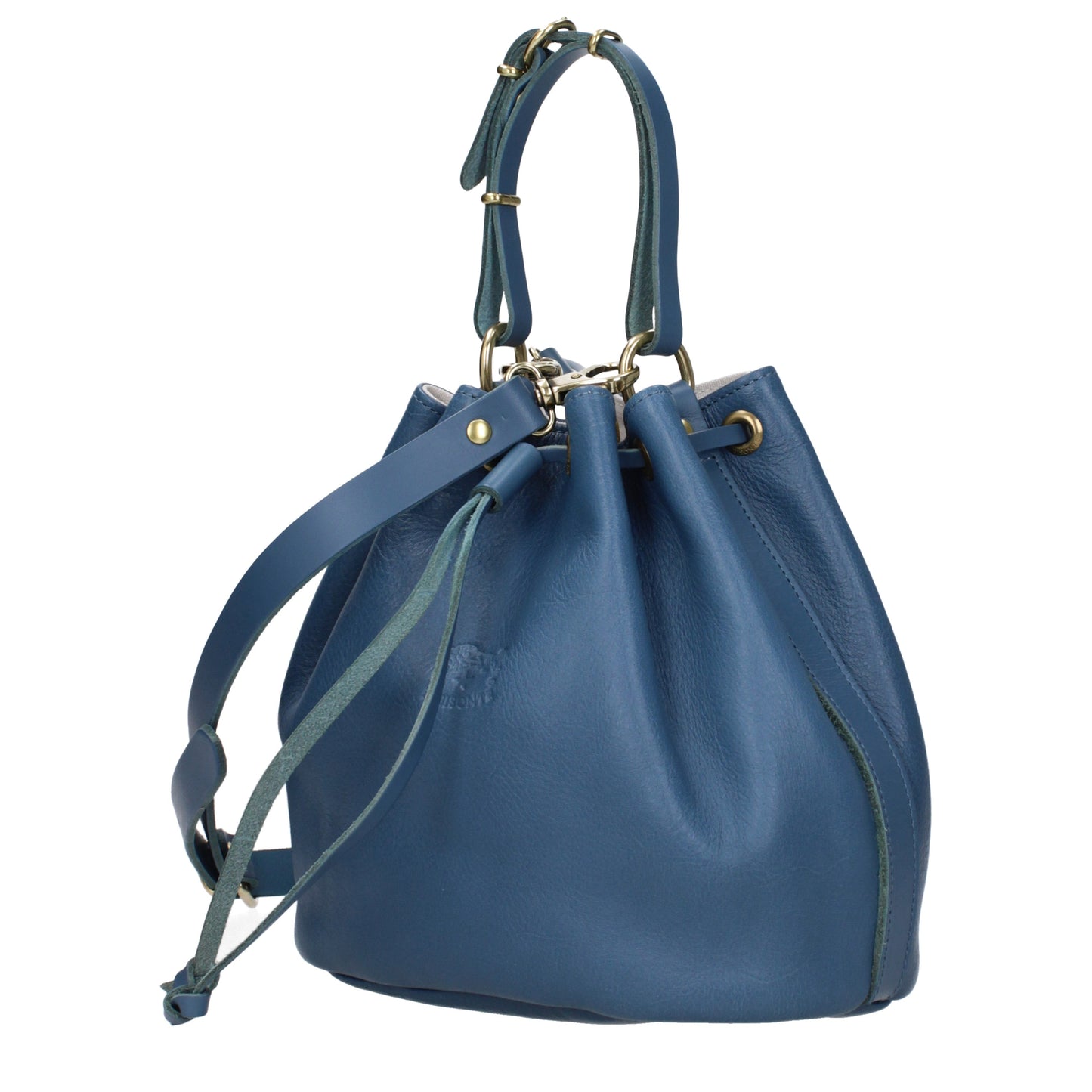 Il Bisonte Handbags Women Leather Blue/Denim
