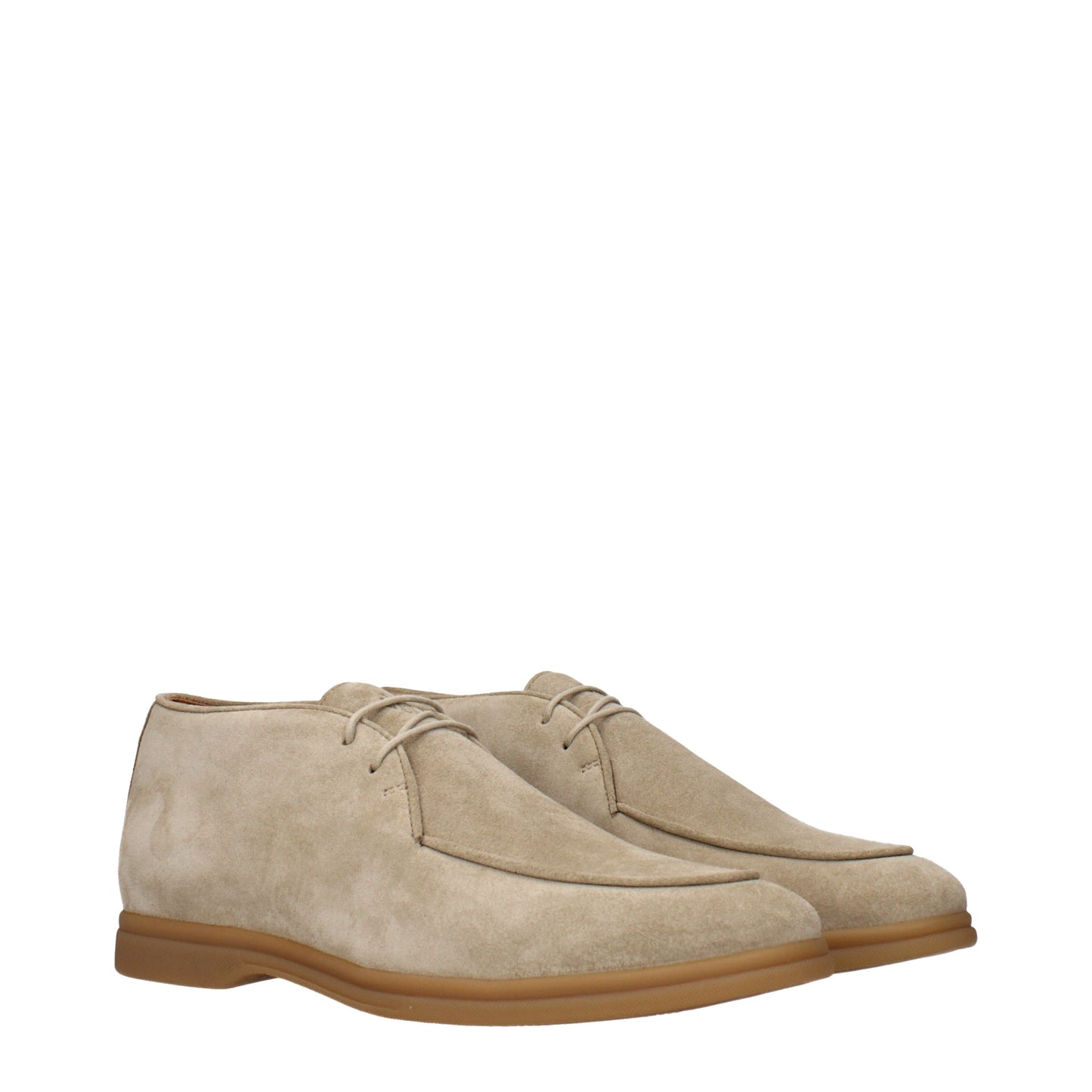 Eleventy Ankle Boots Men Suede Beige/Sand