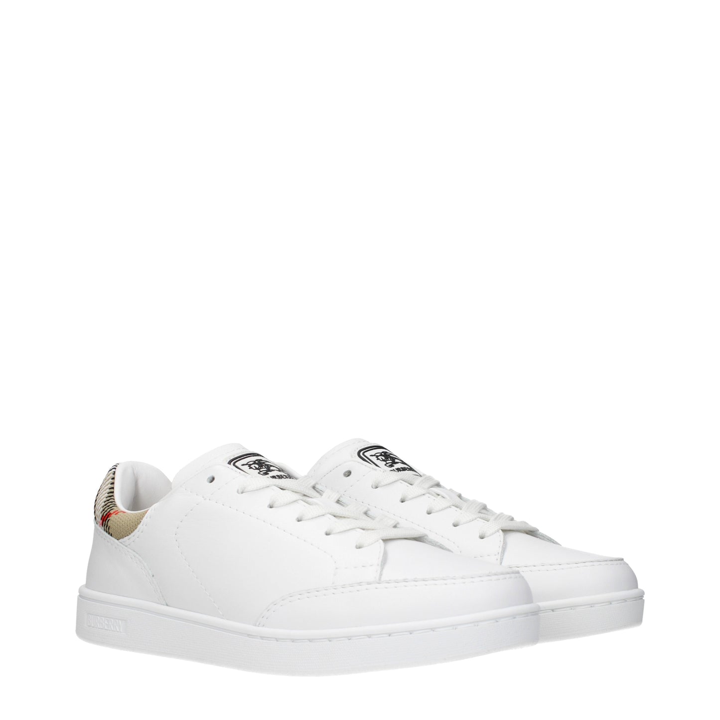 Burberry Sneakers Women Leather White/Sand
