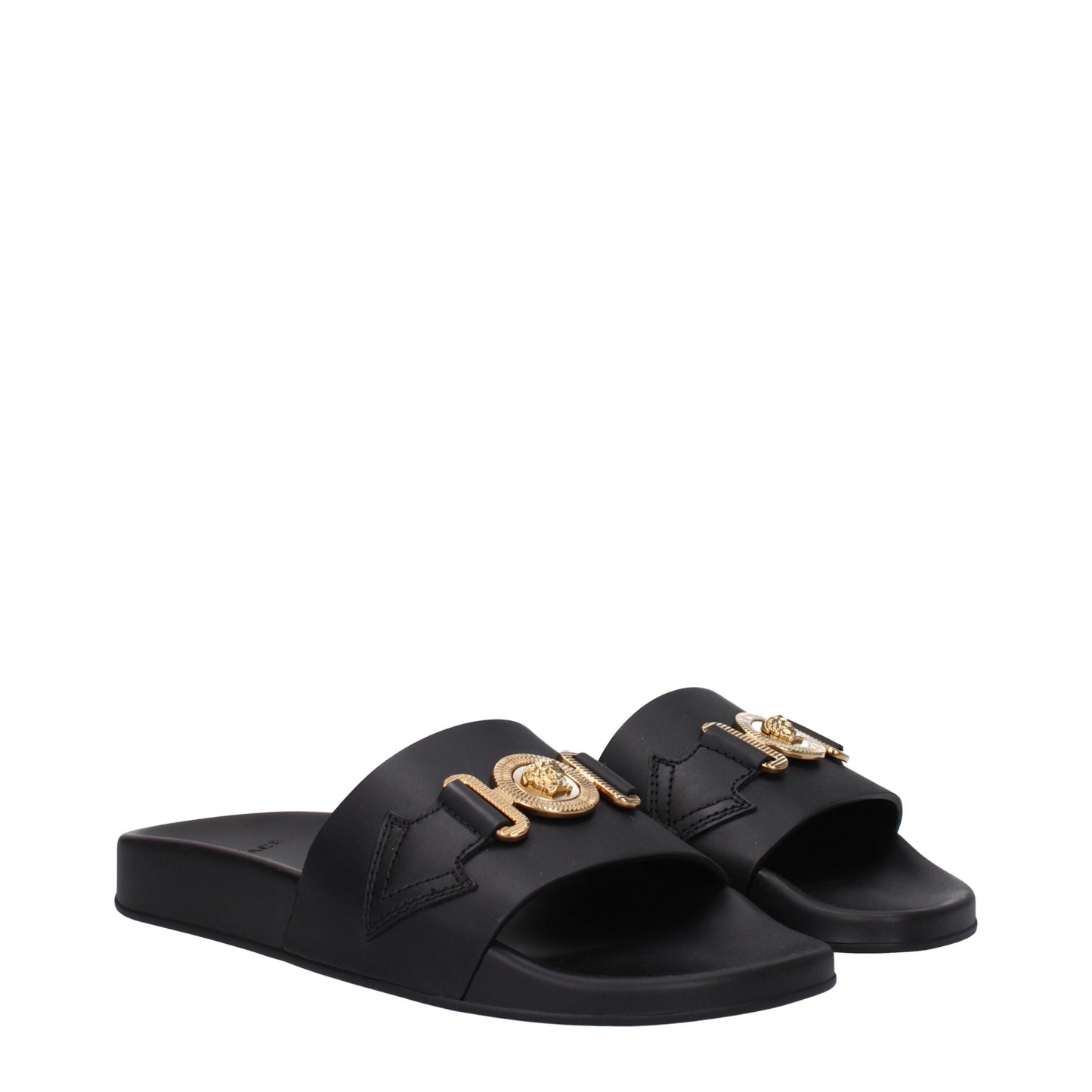 Versace Women's Sandals & Slippers in Leather Black