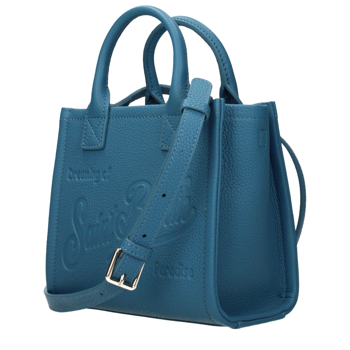 MC2 Saint Barth Handbags Women Leather Blue/Octane
