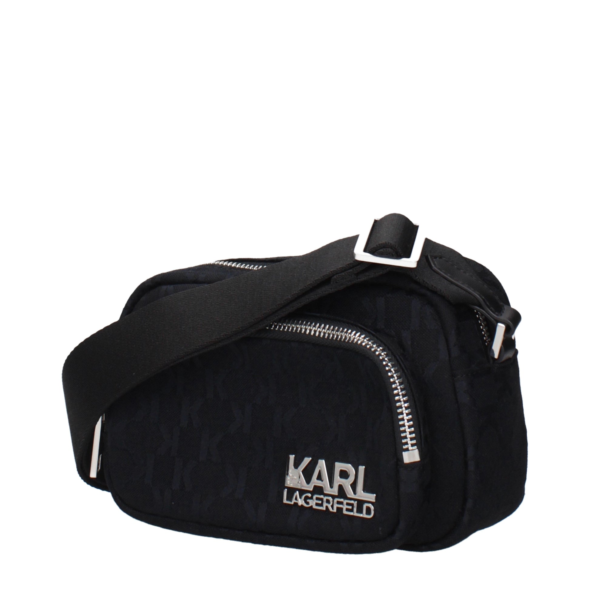 Karl Lagerfeld Crossbody Bags Women Fabric  Black