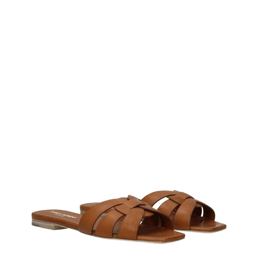 Saint Laurent Women's Slippers and Clogs Leather