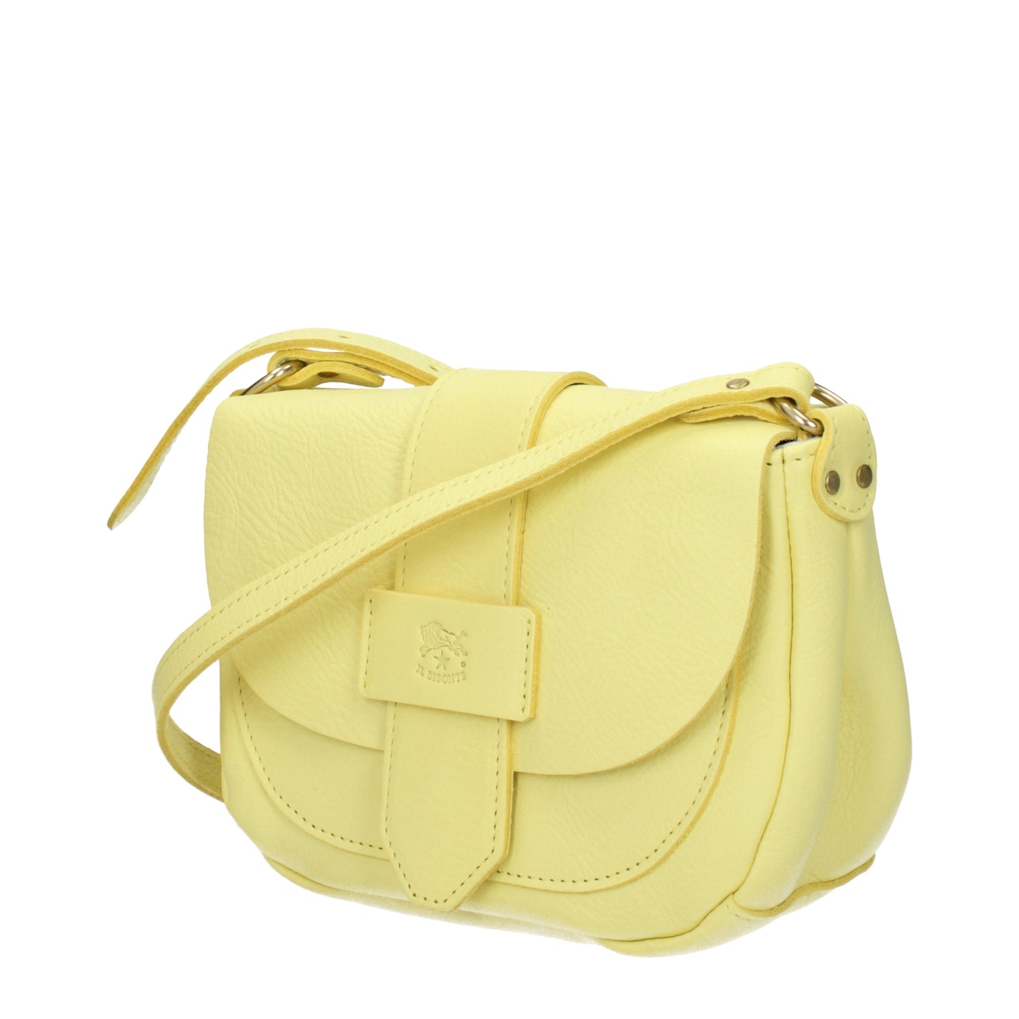 Il Bisonte Crossbody Bags Women Leather Yellow/Pastel Yellow