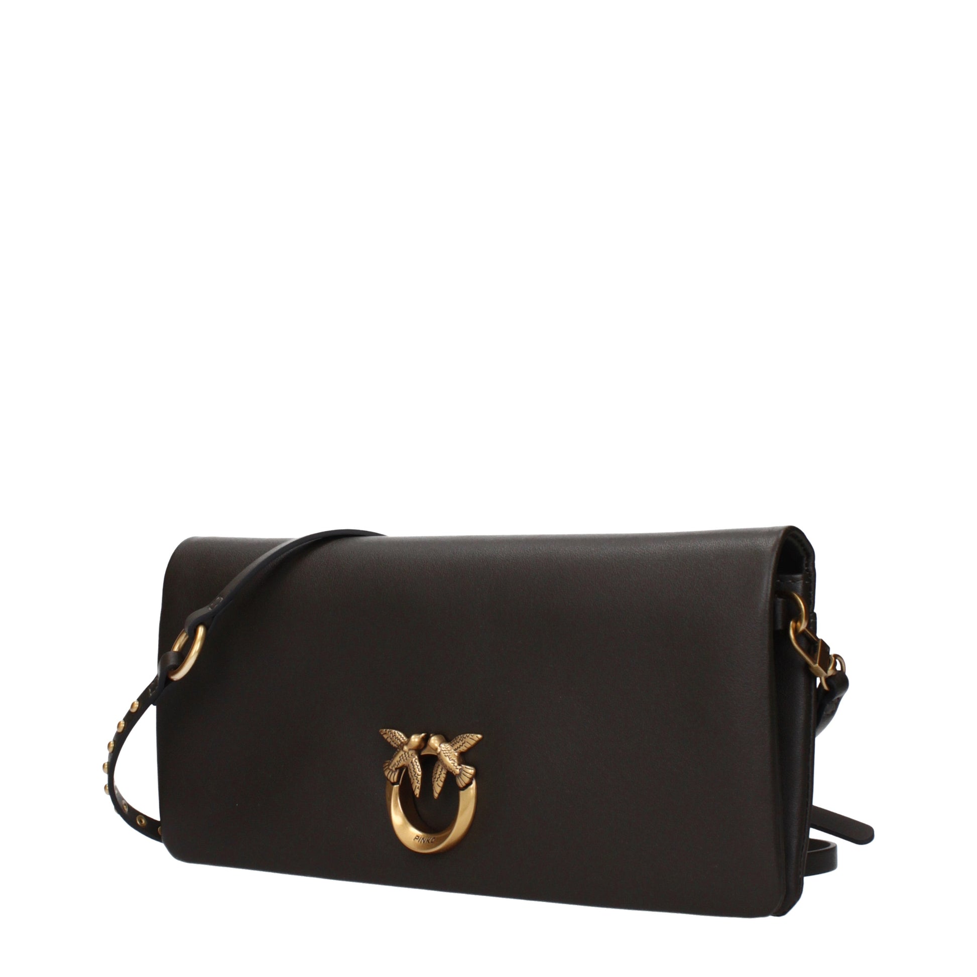 Pinko Clutches Women Leather Green/Mud