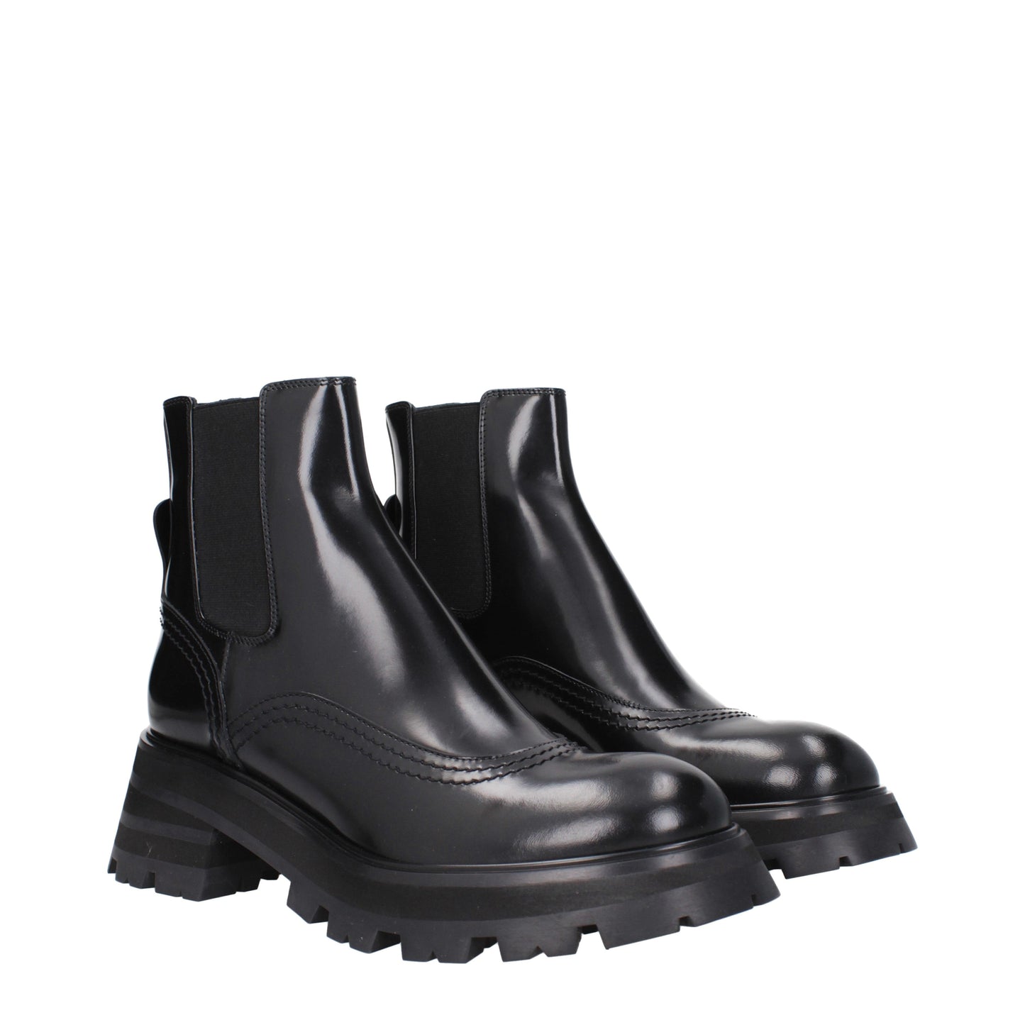 Alexander McQueen Women's Ankle Boots Leather