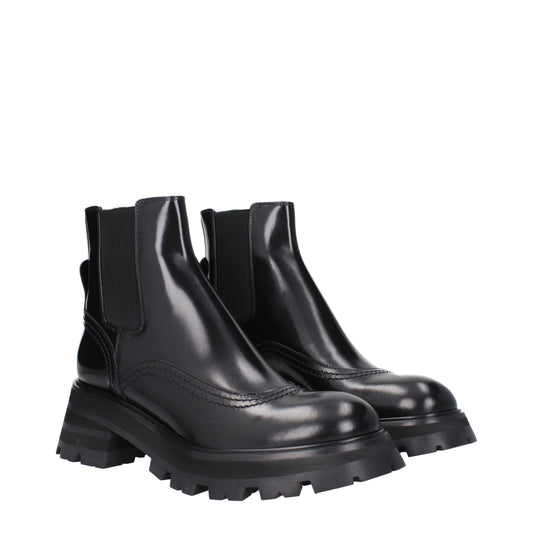 Alexander McQueen Women's Ankle Boots Leather
