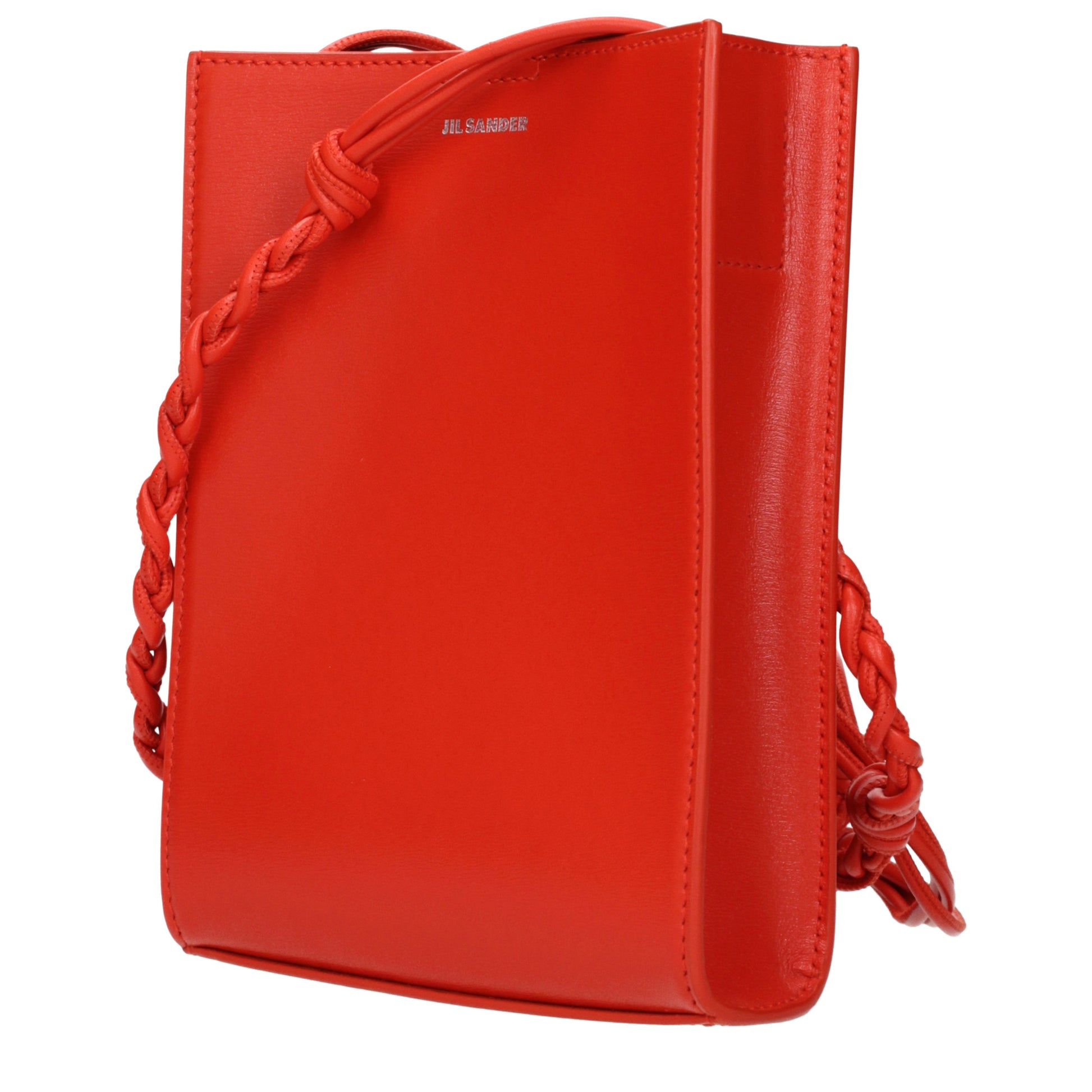 Jil Sander Crossbody Bags Women Leather Red/Bright Red