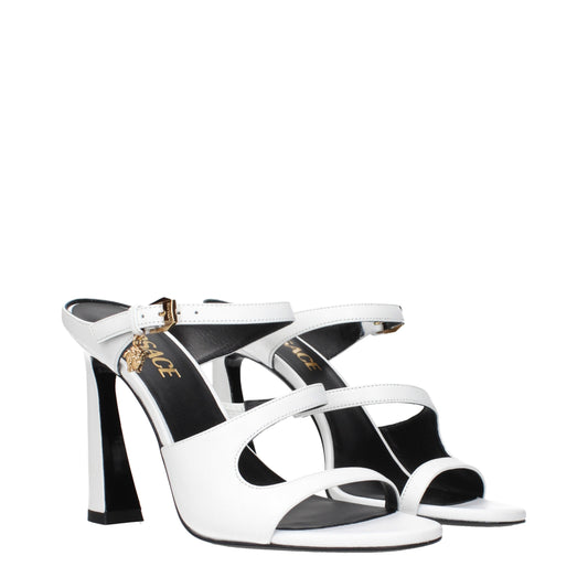 Versace Sandals Women Leather White