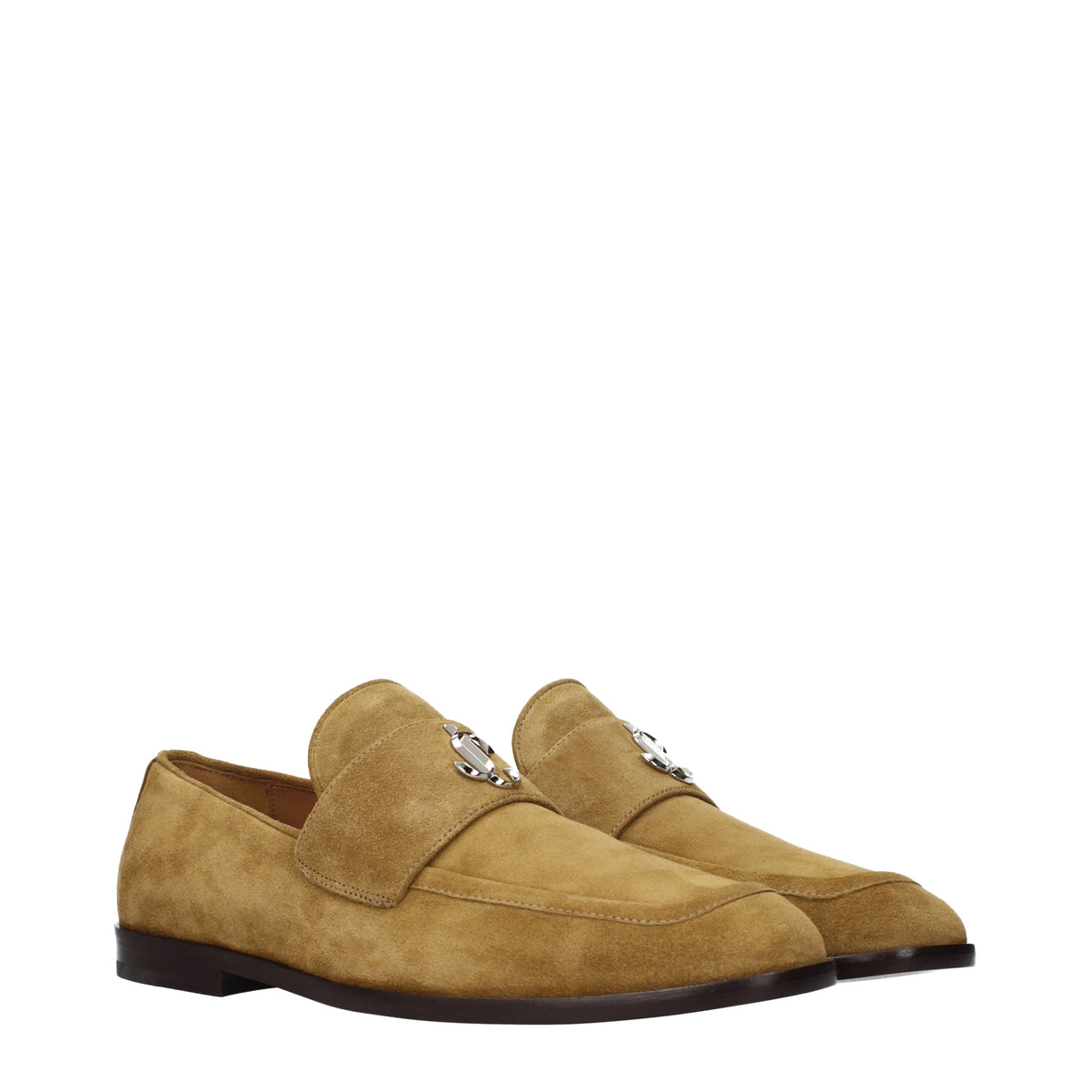Jil Sander Loafers Men Suede Brown/Camel