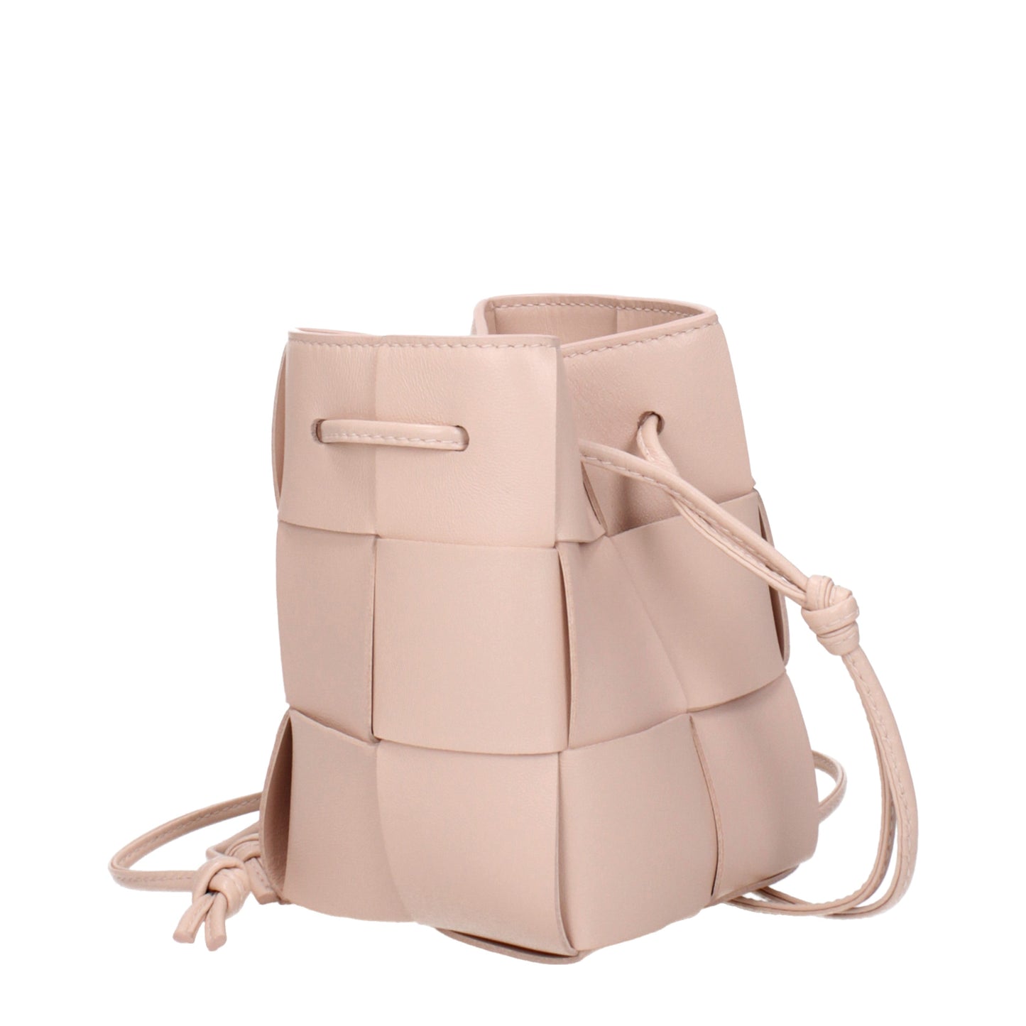 Bottega Veneta Crossbody Bags Women Leather Pink/Lotus