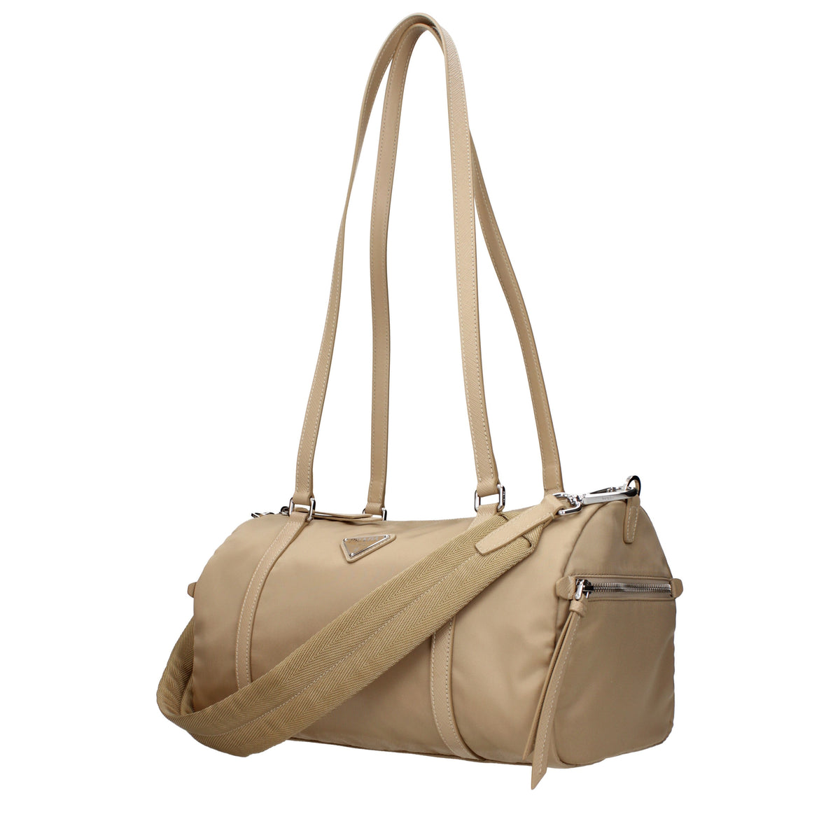 Prada Shoulder Bags Women Fabric  Beige/Camel