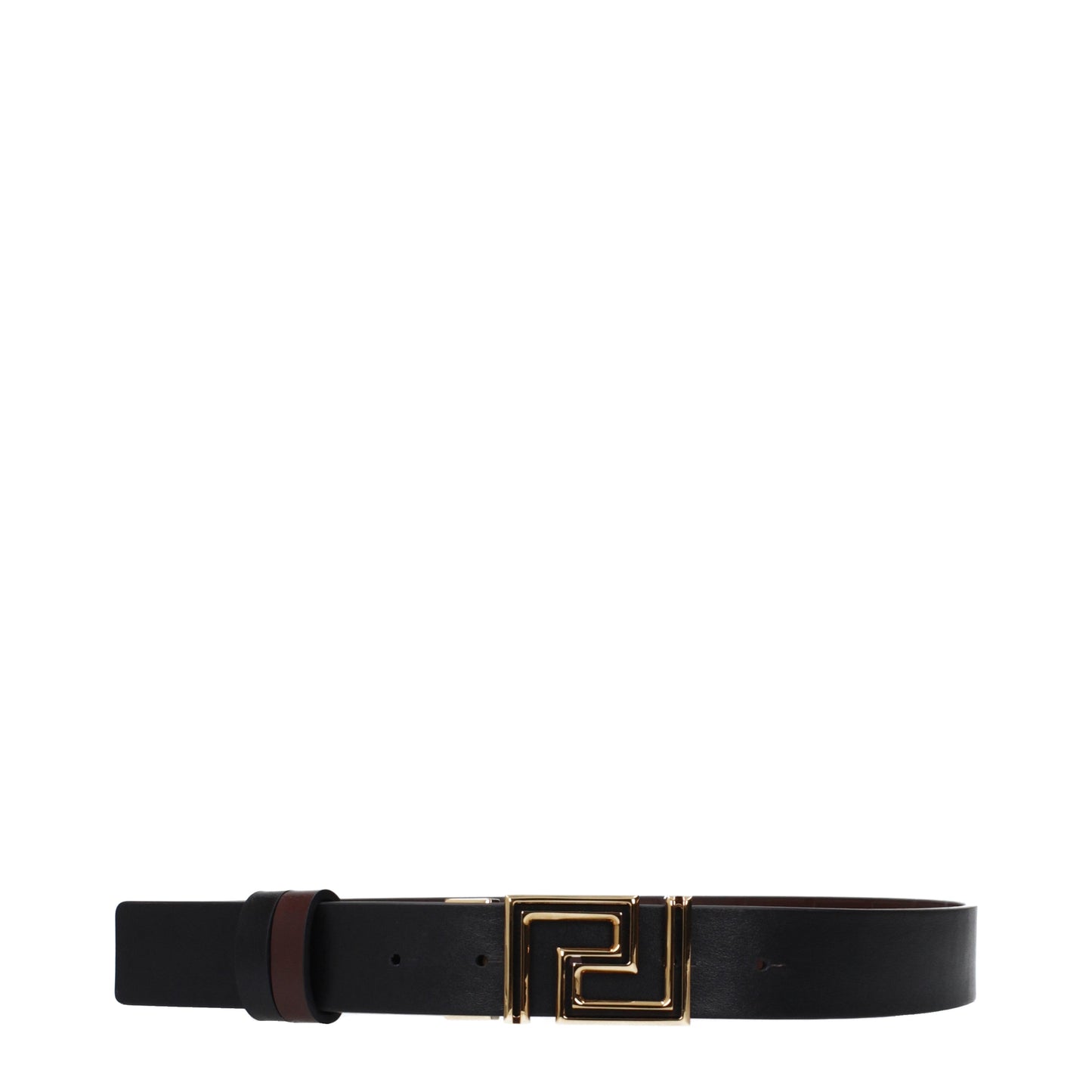 Versace Belts Women Leather Brown/Black