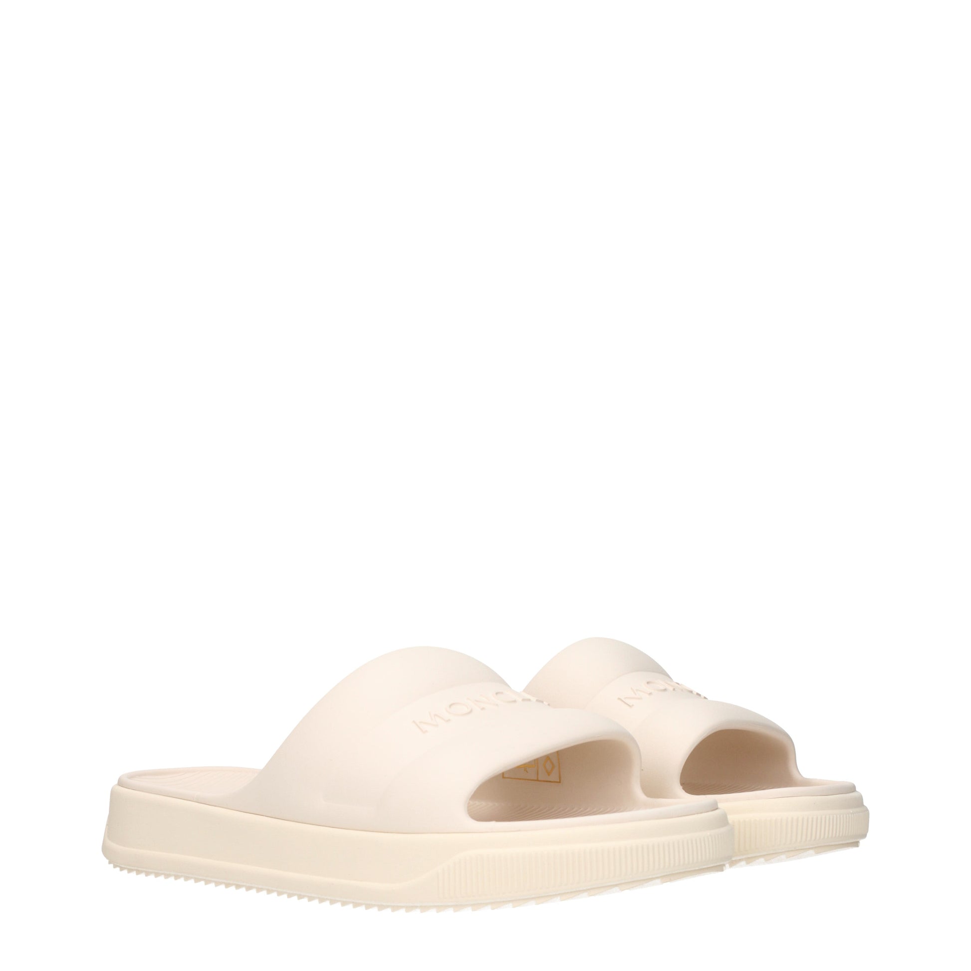 Moncler Slippers and Clogs Women Rubber Beige