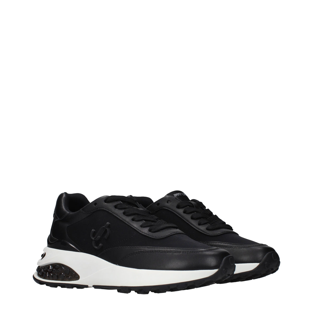 Jimmy Choo Sneakers Women Fabric  Black