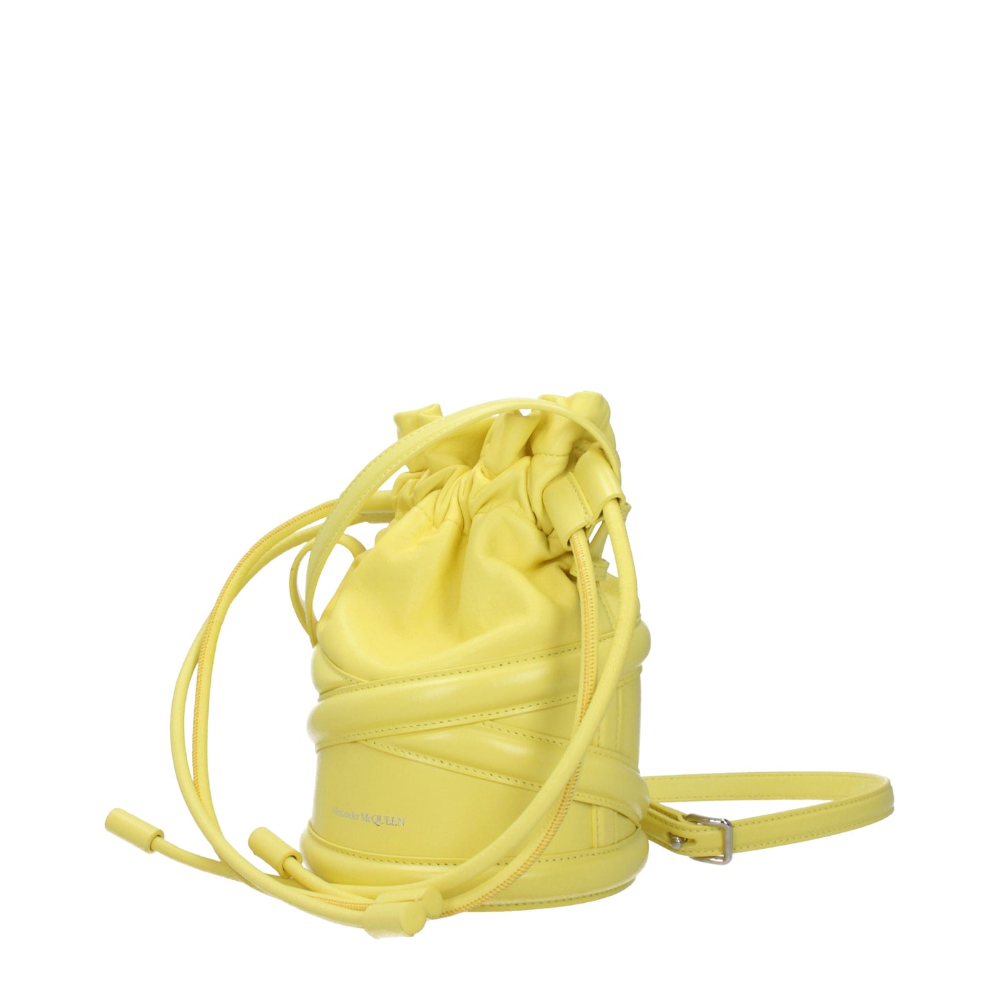 Alexander McQueen Crossbody Bags Women Leather Yellow/Pollen