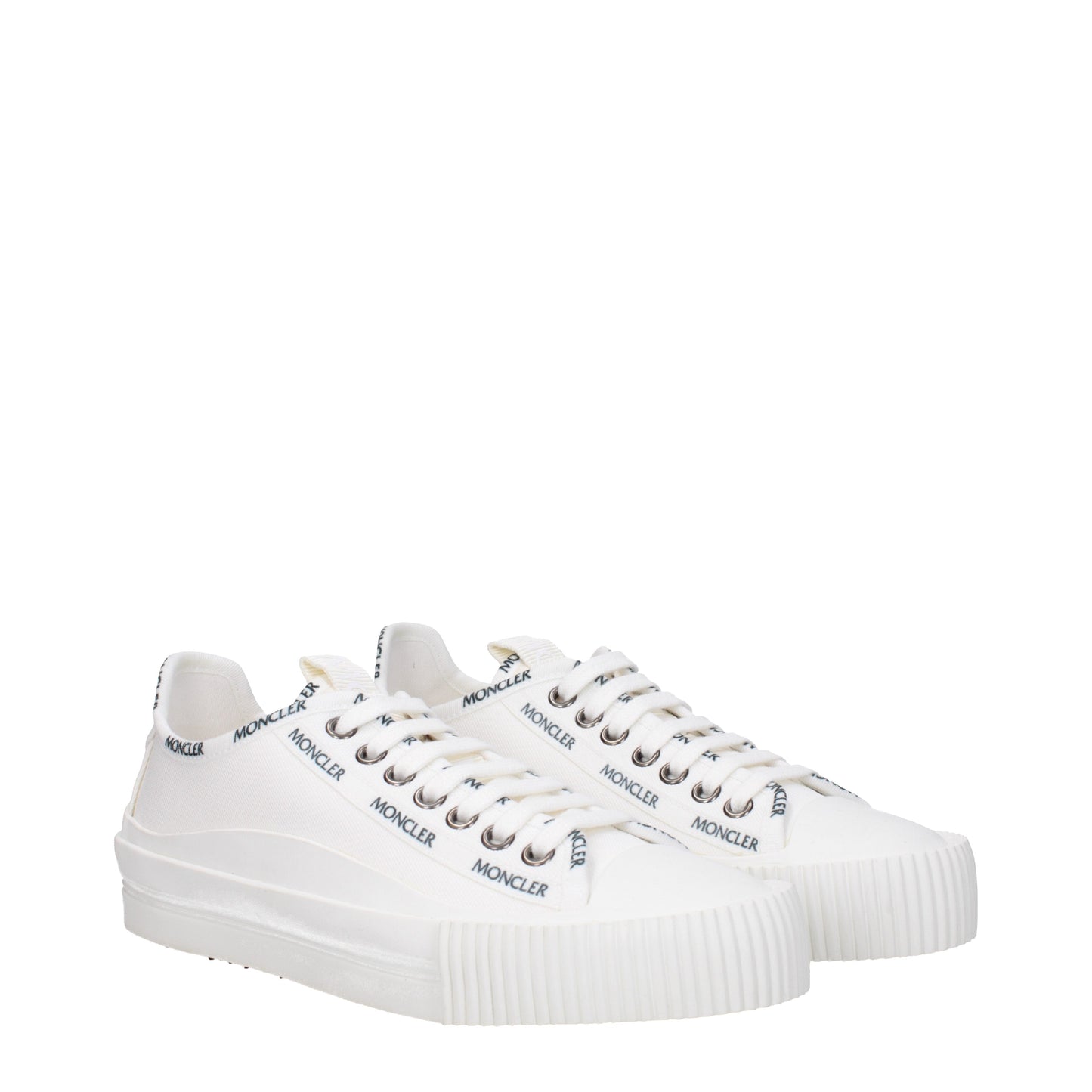 Moncler Women's Sneakers in Fabric  White