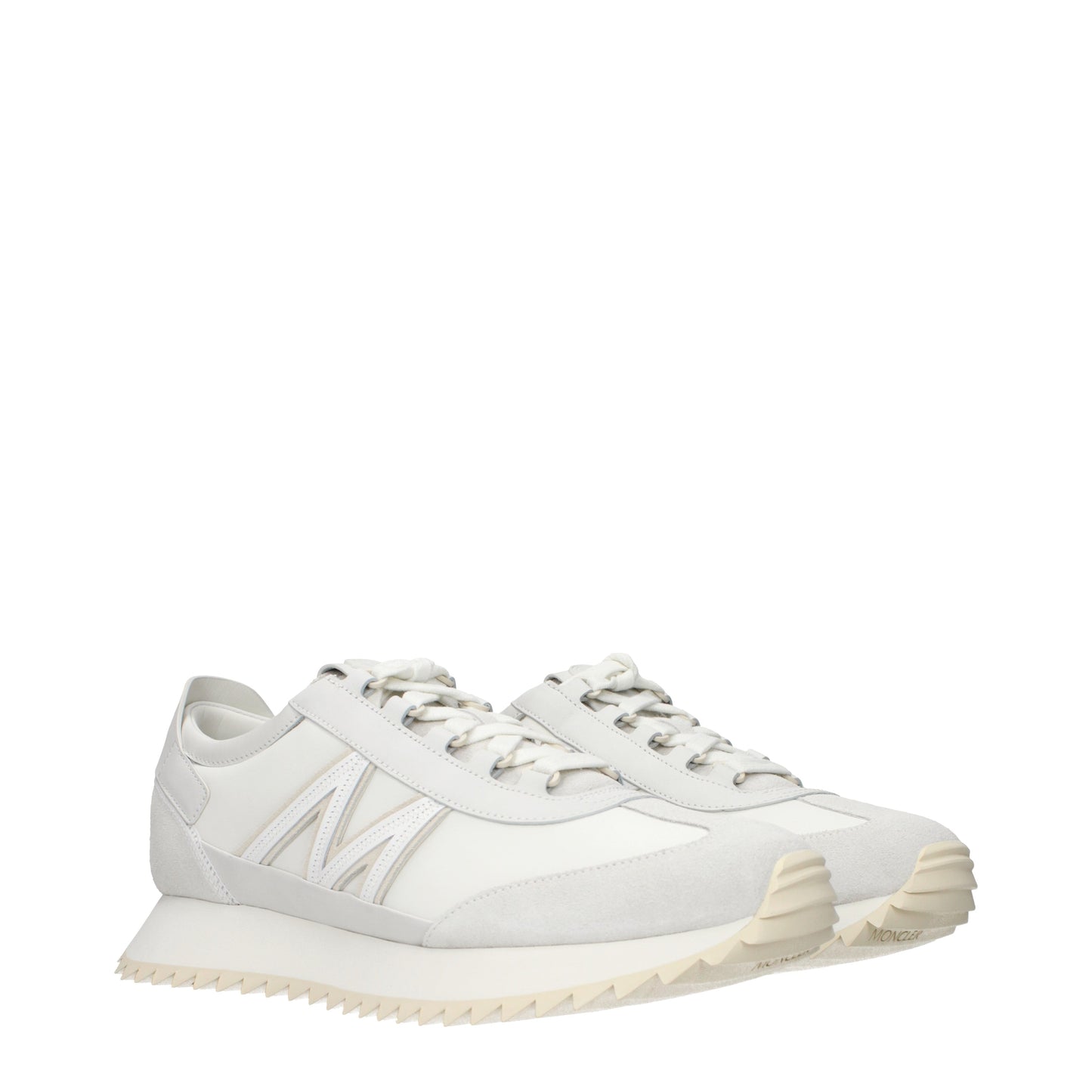 Moncler Sneakers Men Leather White/Light Grey