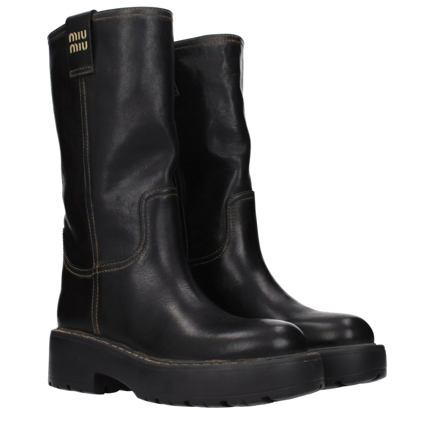 Miu Miu Women's Boots Leather