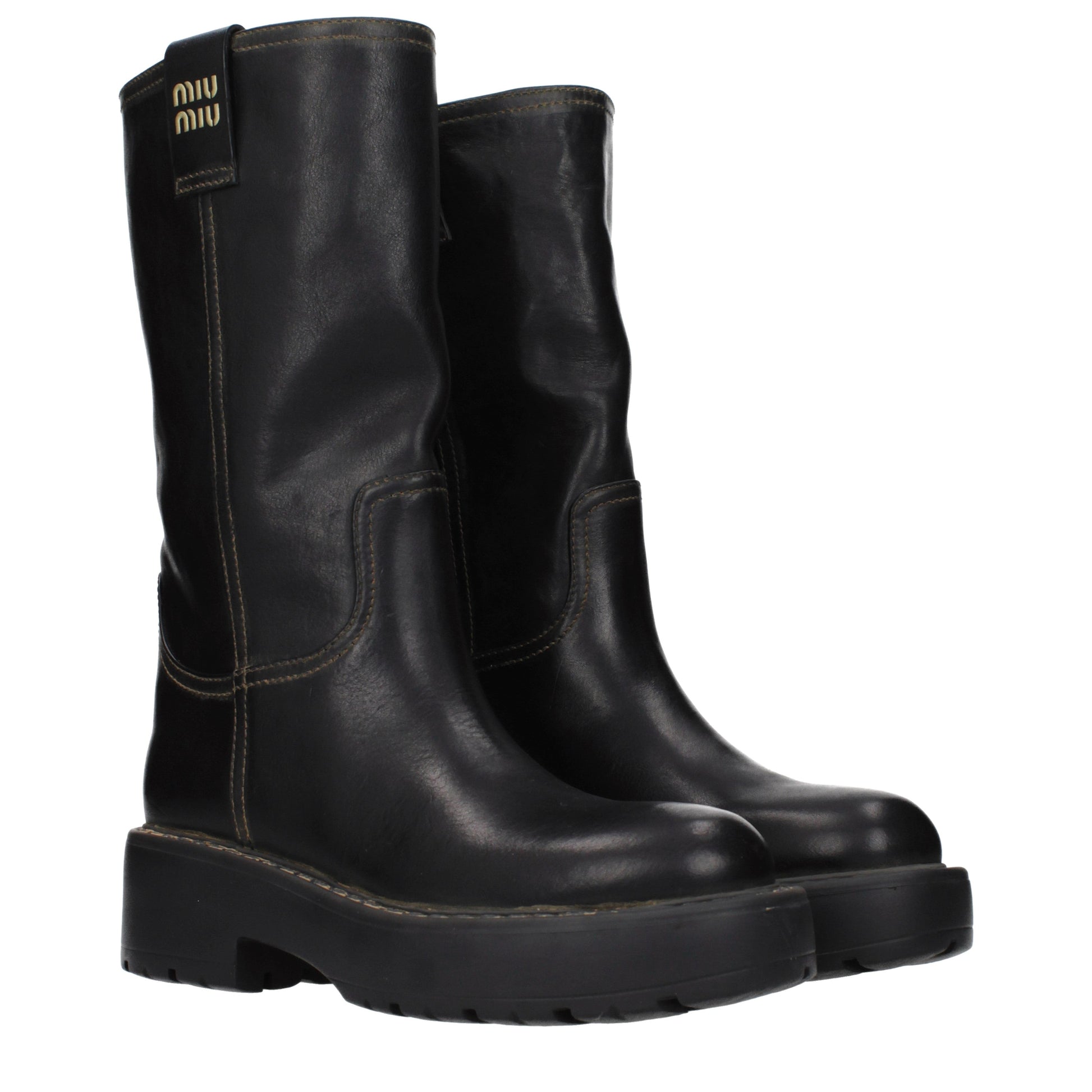 Miu Miu Women's Boots Leather