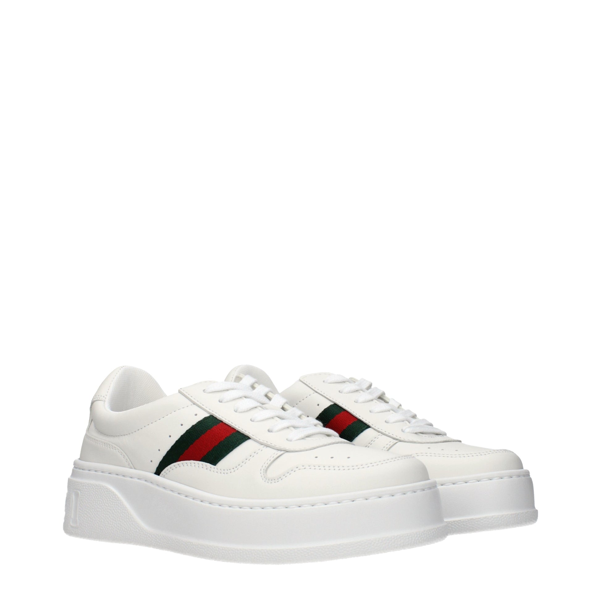 Gucci Sneakers Women Leather White